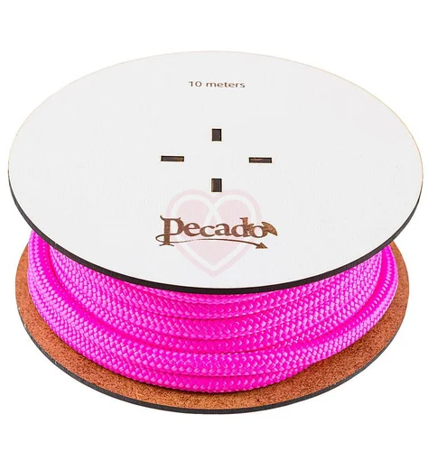 Верёвка для шибари на катушке Pecado розовая 10 м фото 1
