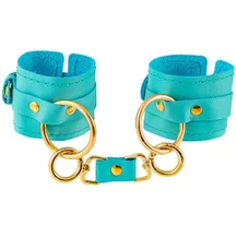 Наручники с кольцом Pecado голубые