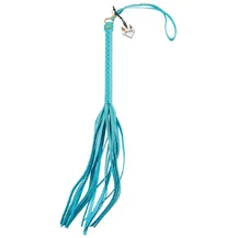 Кожаная плеть Pecado голубая