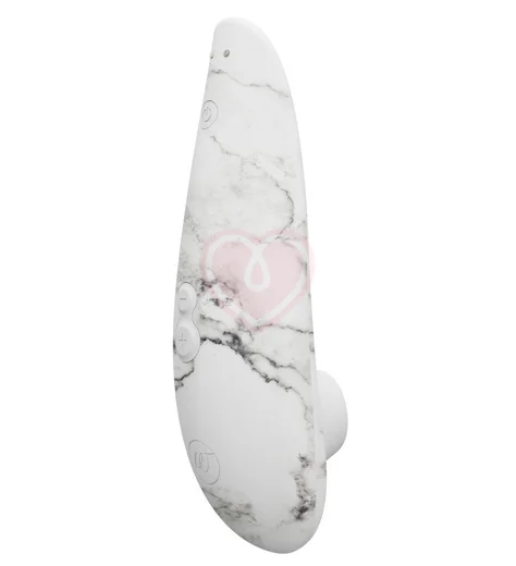 Бесконтактный клиторальный стимулятор Womanizer Classic 2 Marilyn Monroe белый мрамор фото 2