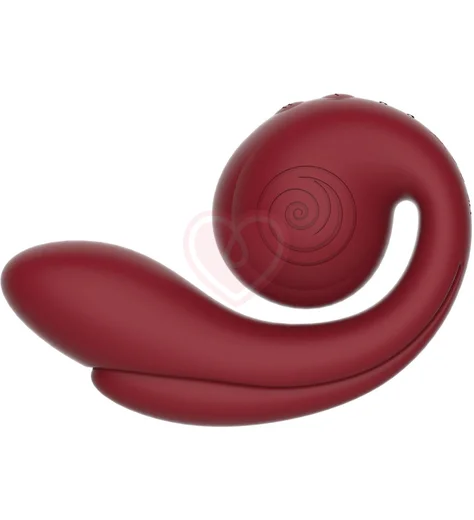 Вибратор для тройной стимуляции Svibe Gizi Pro бордовый фото 2