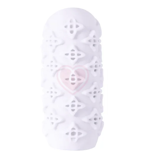 Мастурбатор с двухсторонним рельефом Marshmallow Maxi Honey белый фото 2