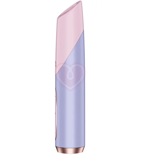Вакуумно-волновой клиторальный стимулятор помада Satisfyer Bold Kiss розово-фиолетовый фото 2