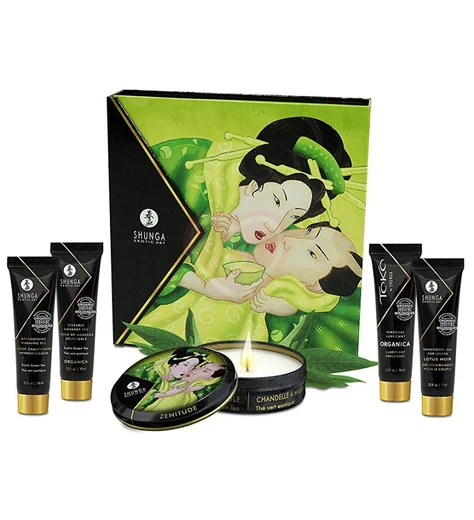 Подарочный набор косметики Shunga Geisha's Secret Organica Зелёный чай фото 3
