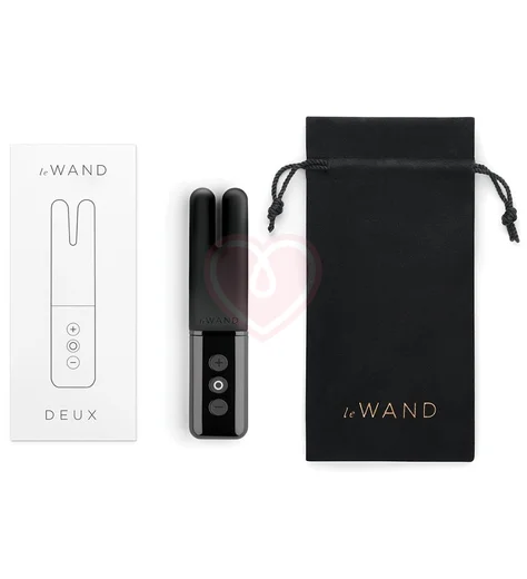 Двухмоторный мини-вибратор Le Wand Deux чёрный хром фото 5