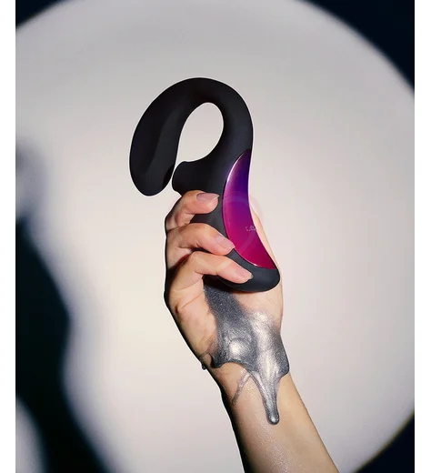 Вибратор Lelo Enigma с вакуумной стимуляцией чёрный фото 4