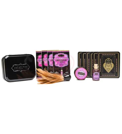 Набор эротической косметики KamaSutra The Weekender Tin Can Raspberry Kiss Малина фото 4