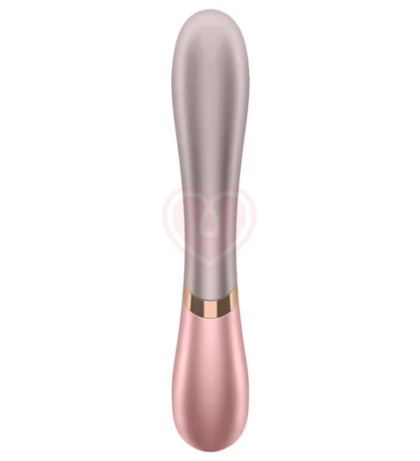 Вибратор с клиторальным стимулятором, подогревом и приложением Satisfyer Hot Lover розовый фото 4