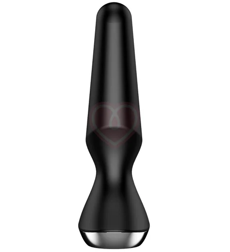 Анальная вибропробка Satisfyer Plug Ilicious 2 с приложением чёрная фото 3