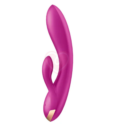 Вибратор Satisfyer Double Flex с двумя клиторальными кончиками фиолетовый фото 2