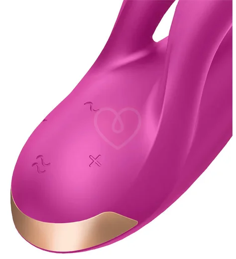 Вибратор Satisfyer Double Flex с двумя клиторальными кончиками фиолетовый фото 3