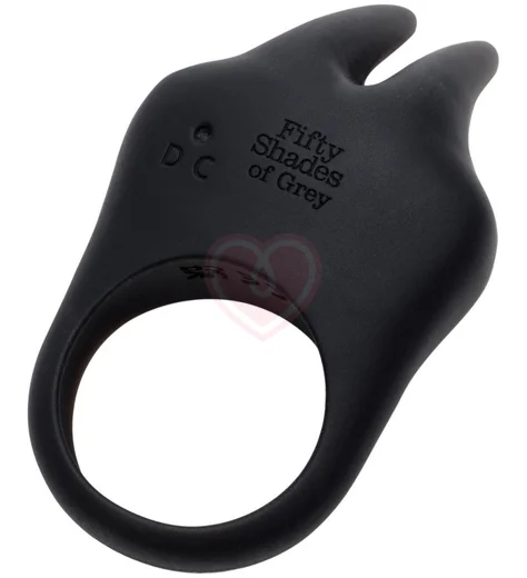 Виброкольцо с ушками '50 оттенков серого' Sensation фото 3