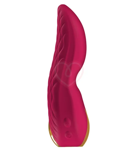 Мини-вибратор с двумя кончиками Shunga AIKO малиновый фото 4