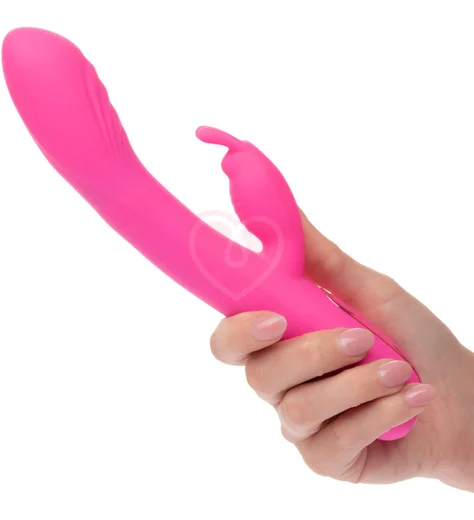 Вибратор-кролик с подвижной головкой Elite Rocking Rabbit розовый фото 4