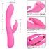 Вибратор-кролик с подвижной головкой Elite Rocking Rabbit розовый фото 5
