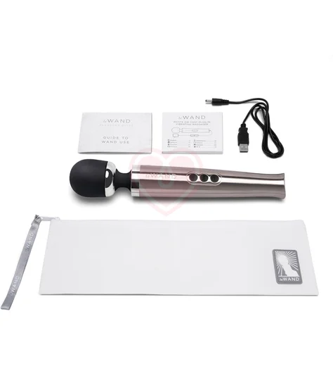 Вибромассажёр Le Wand Die Cast серебряный фото 4