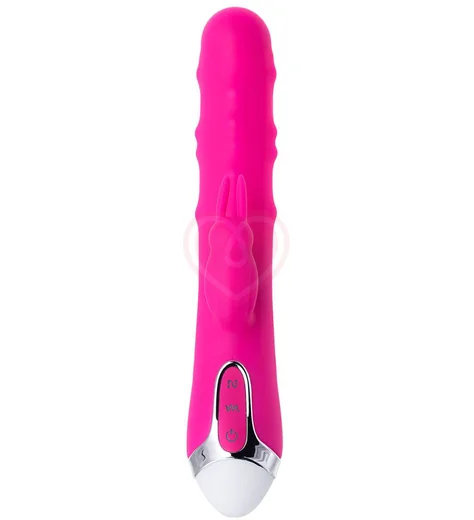 Вибратор-кролик с движущимися шариками Jos Balle розовый фото 2