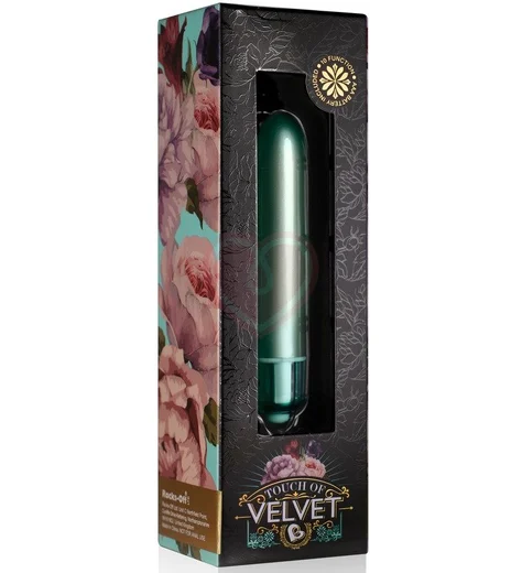 Бархатная вибропуля Rocks Off Touch of Velvet мятная фото 2