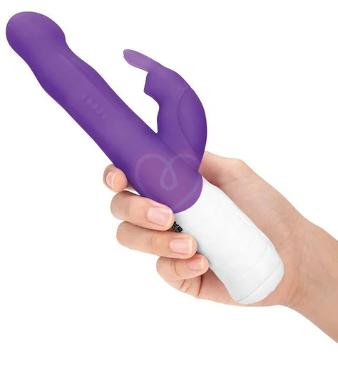 Вибратор хай-тек с клиторальной стимуляцией Slim Shaft Rabbit фиолетовый фото 3