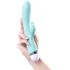 Вибратор с клиторальным стимулятором Flovetta Iris бирюзовый фото 4