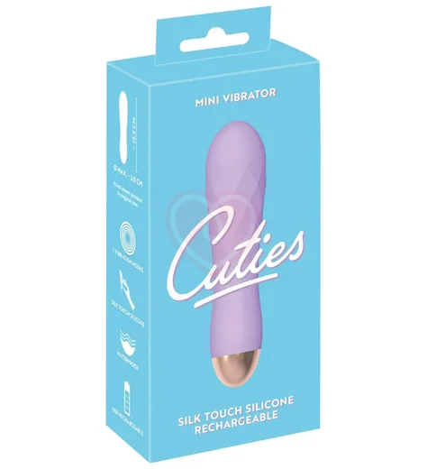Рельефный мини-вибратор Cuties фиолетовый фото 5