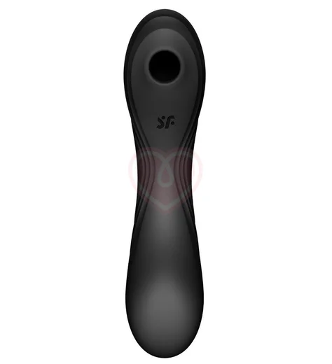 Рельефный вакуумный вибростимулятор Satisfyer Curvy Trinity 4 чёрный фото 4