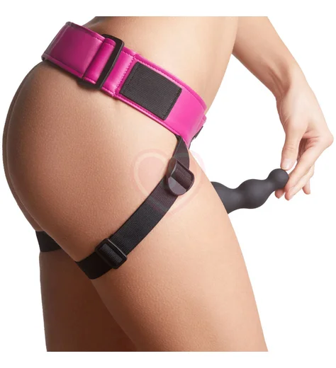 Пояс для страпона Strap-On-Me Curious Harness One Size фуксия фото 3