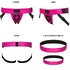 Пояс для страпона Strap-On-Me Curious Harness One Size фуксия фото 7