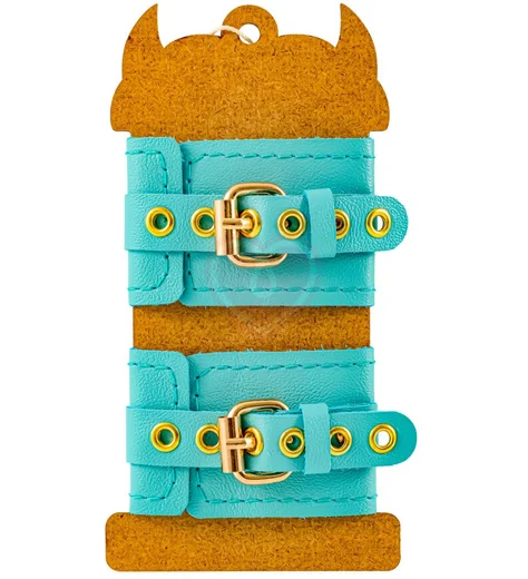 Наручники с кольцом Pecado голубые фото 6