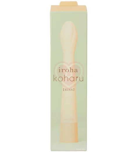 Вибратор со стимуляцией зоны G Iroha Koharu Hinatsubomi бежевый фото 5