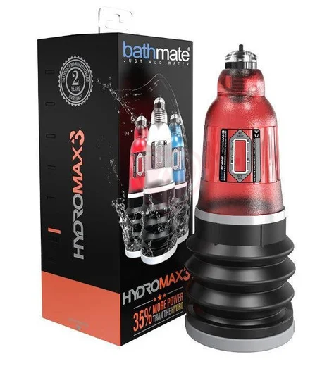Гидропомпа Bathmate Hydromax3 красная фото 3
