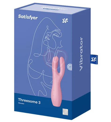 Вибростимулятор Satisfyer Threesome 3 с тремя кончиками розовый фото 2