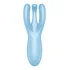 Вибростимулятор Satisfyer Threesome 4 с тремя кончиками и приложением голубой фото 3