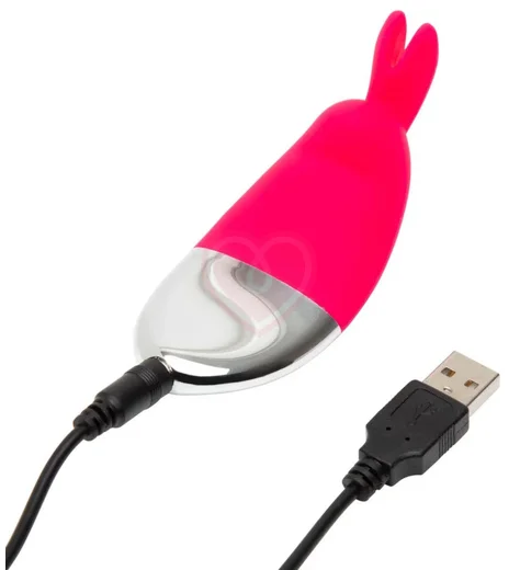 Мини-вибратор с ушками Happy Rabbit розовый фото 3
