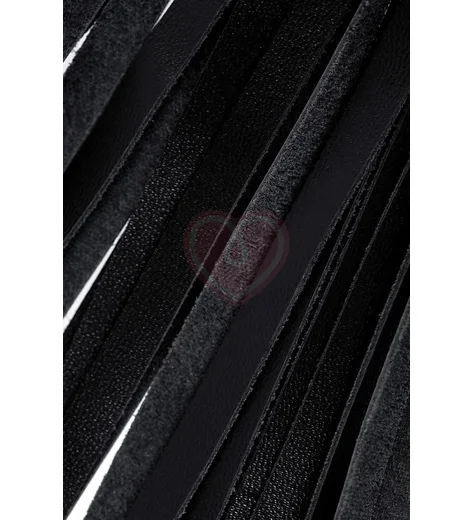 Кожаная плетка Pecado BDSM 50 см черно-красная фото 4