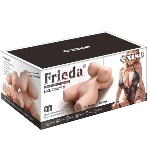 Мастурбатор женский торс с вагиной анусом и вибрацией Frieda фото 11