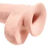 Фаллоимитатор с мошонкой на присоске King Cock Triple Density 20 см телесный фото 3
