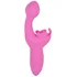 Вибратор с клиторальным стимулятором-бабочкой Butterfly Kiss розовый фото 2