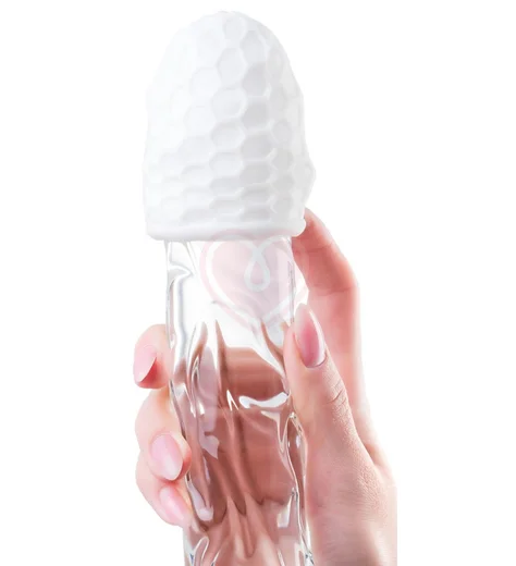 Мини-мастурбатор с рельефом A-Toys Pufl 6 см белый фото 5