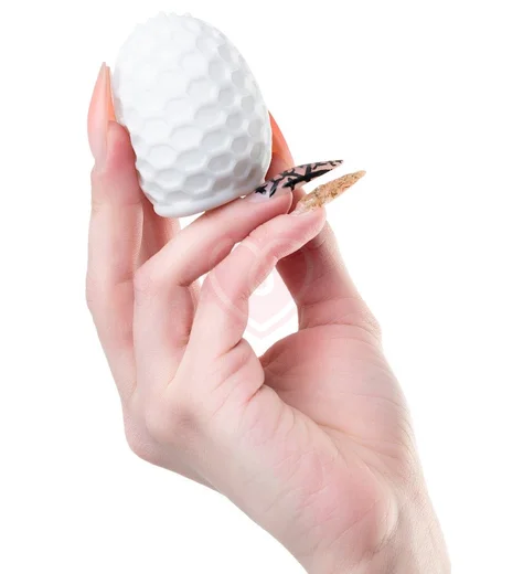 Мини-мастурбатор с рельефом A-Toys Pufl 6 см белый фото 6