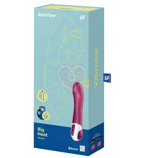 Вибратор Satisfyer Big Heat с функцией нагрева и приложением фото 5