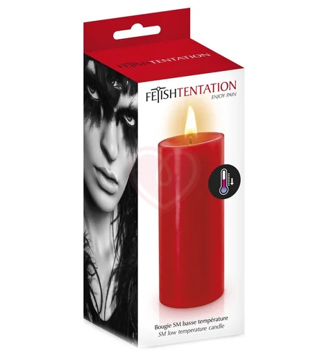 Низкотемпературная свеча для ваксплея Fetish Tentation красная фото 3