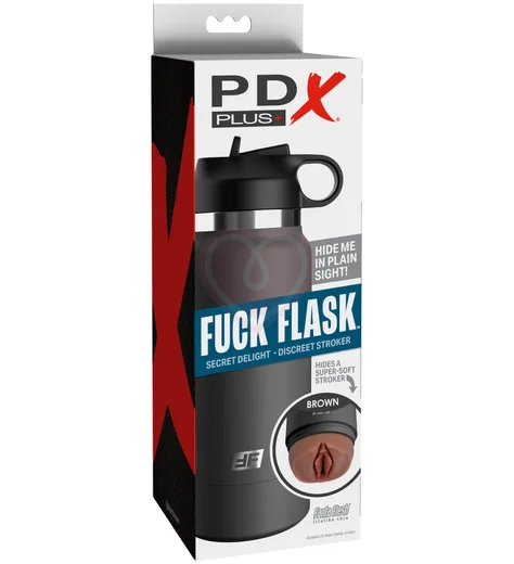 Мастурбатор вагина в серой фляге Fuck Flask мулатка фото 4