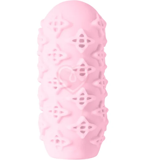 Мастурбатор с двухсторонним рельефом Marshmallow Maxi Honey розовый фото 3