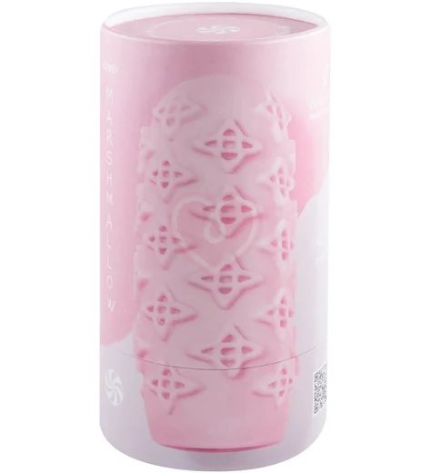 Мастурбатор с двухсторонним рельефом Marshmallow Maxi Honey розовый фото 4