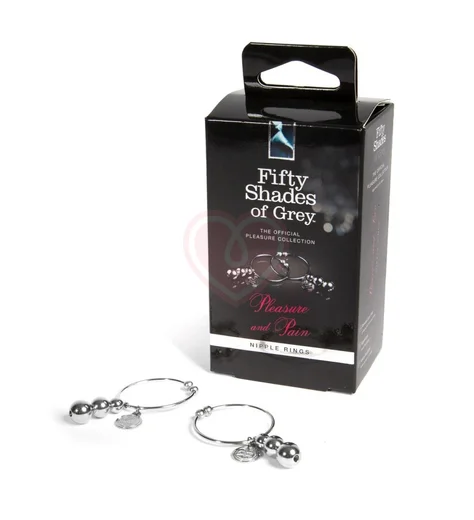 Кольца-украшения для сосков '50 оттенков серого' Pleasure and Pain фото 2