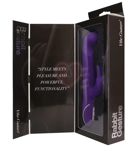 Вибратор с качающейся головкой Rabbit Gesture фиолетовый фото 3