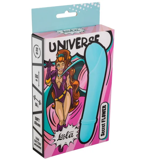 Мини-вибратор Universe Secret Flower голубой фото 3