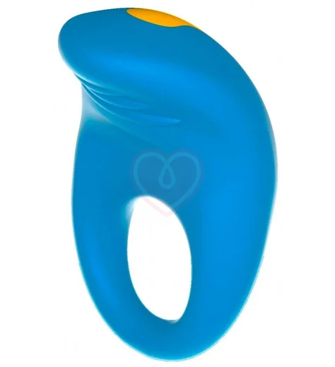 Эрекционное виброкольцо Romp Juke Cockring голубое фото 3
