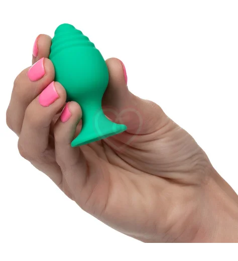 Набор из двух анальных пробок Cheeky зелёный фото 2